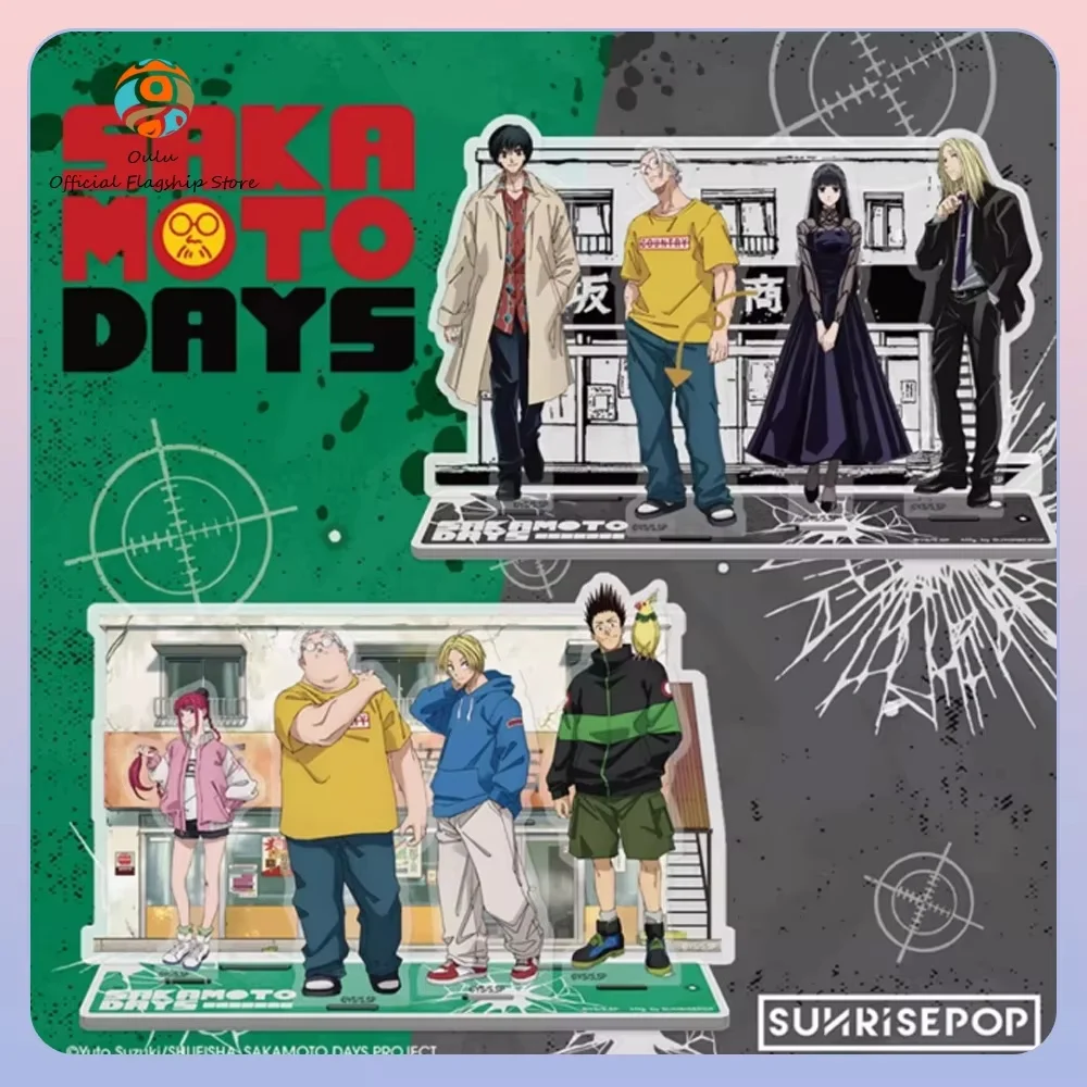 

Новые оригинальные карты Sunrisepop Sakamoto Days Acg, изысканный персонаж, групповая сцена, подставка с произведениями искусства, настольный орнамент, подарочная игрушка