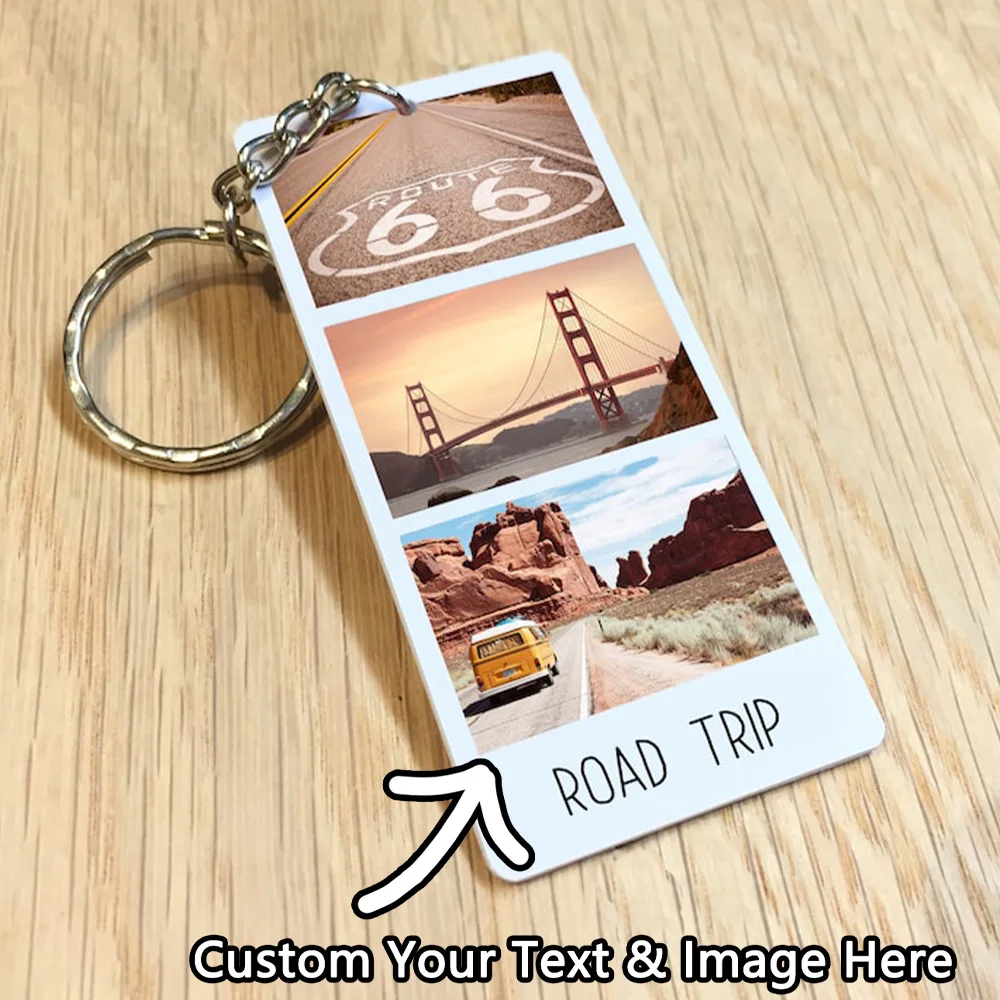 1PC Custom PMMA Keychain - Personalized Photo, Memorial Design, DIY, Laser Engraved, Ideal Daily Use Accessory & Sentimental Gif