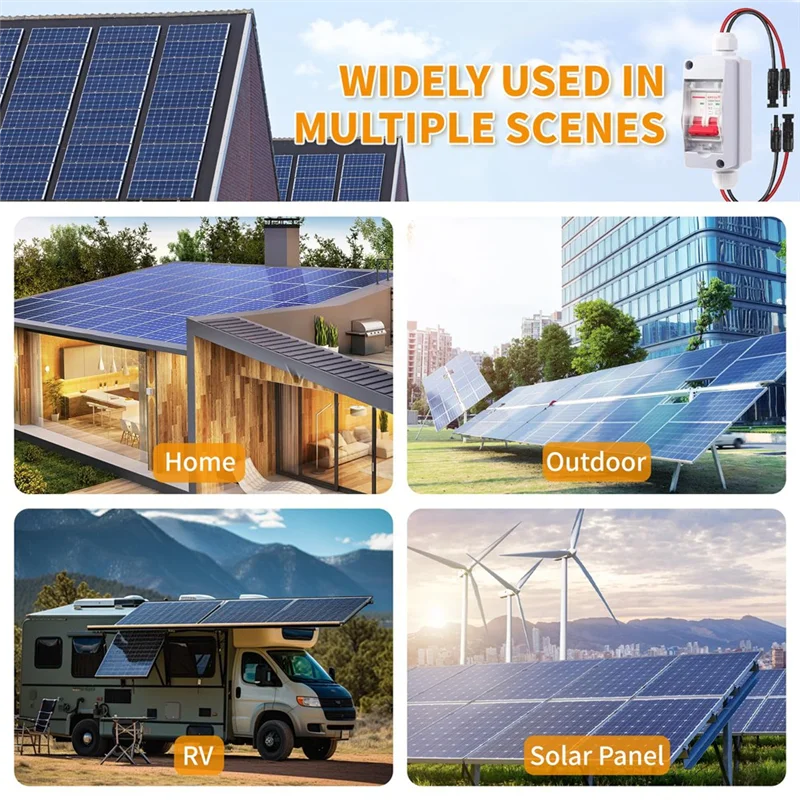 

THIVN-Solar Panel Disconnect Switch DC 500V Solar Circuit Breaker Box 32Amp IP65 Waterproof Miniature Circuit Breaker Solar PV