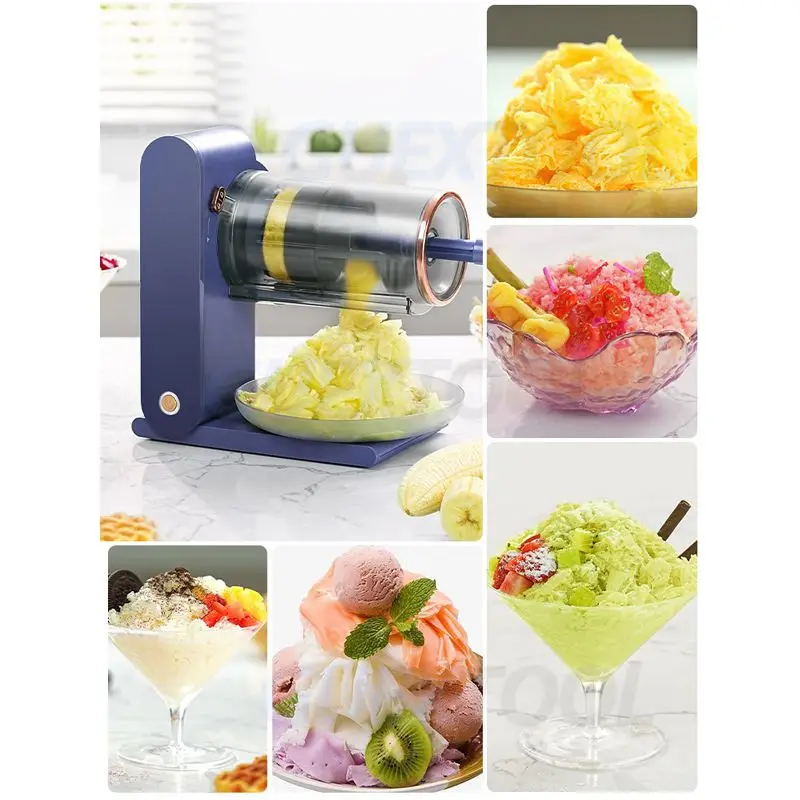 Ponceuse électrique domestique, petite ponceuse à flocon de neige, brise-glace électrique, glace pilée, ponceuse continue