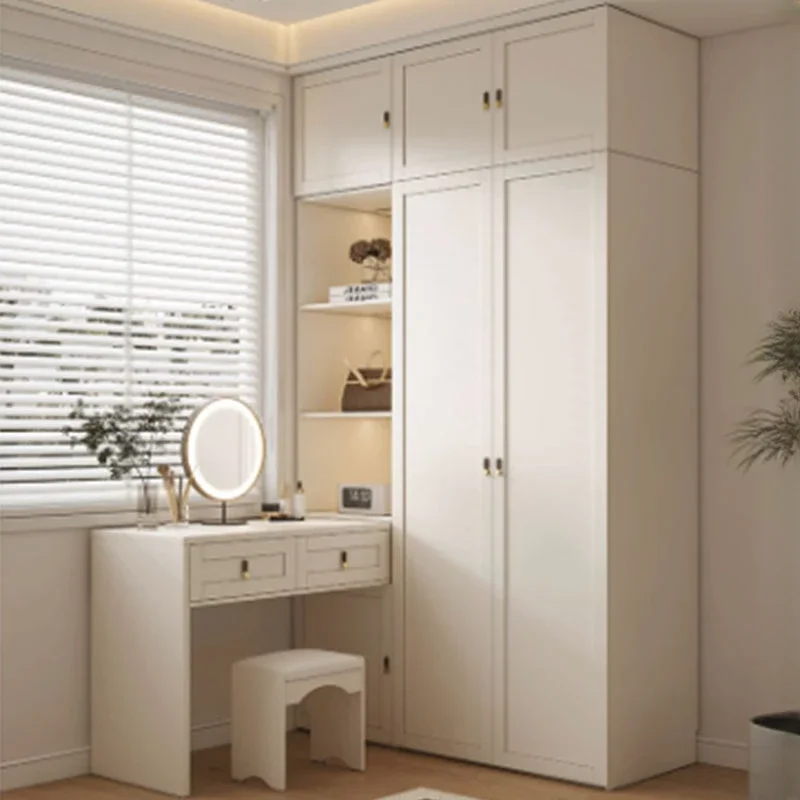 Multilayer Nordic Wardrobes Luxury Doors Dressing Table Wardrobes Storage Minimalist Ropero Armable De Ropa Bedroom Furniture