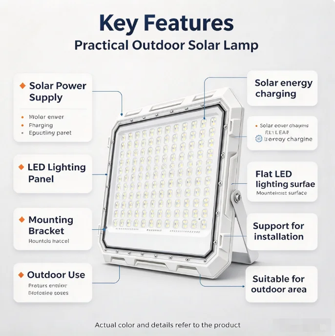 HTMCK Solar LED Flood Light, W - Solar Lantern Camping Collapsible review and price