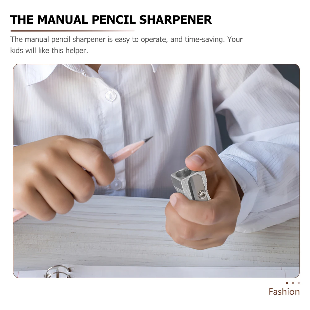 

8 Pcs Metal Pencil Sharpener Texture Simple Design School Supplies Vintage Tool Portable Easy Friendly