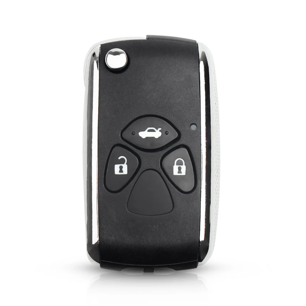 KEYYOU Remote Car Key Shell Case FOB For Toyota Camry 2009 2010 2011 Rav 4 2012 Corolla Toy43 Blade Modified 3  Buttons