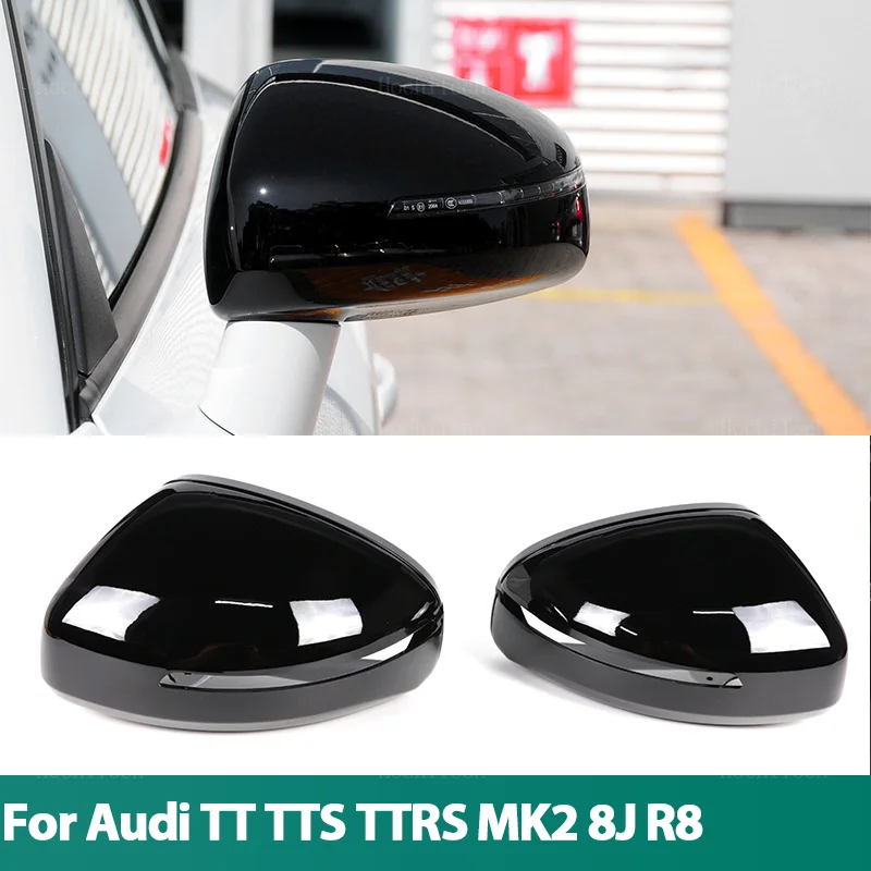 

Carbon Fiber Rearview Mirror Cap Wing Side Mirror Cover Fit For Audi TT TTS TT RS 8J MK2 07-14, R8 42 07-15 Replacement style