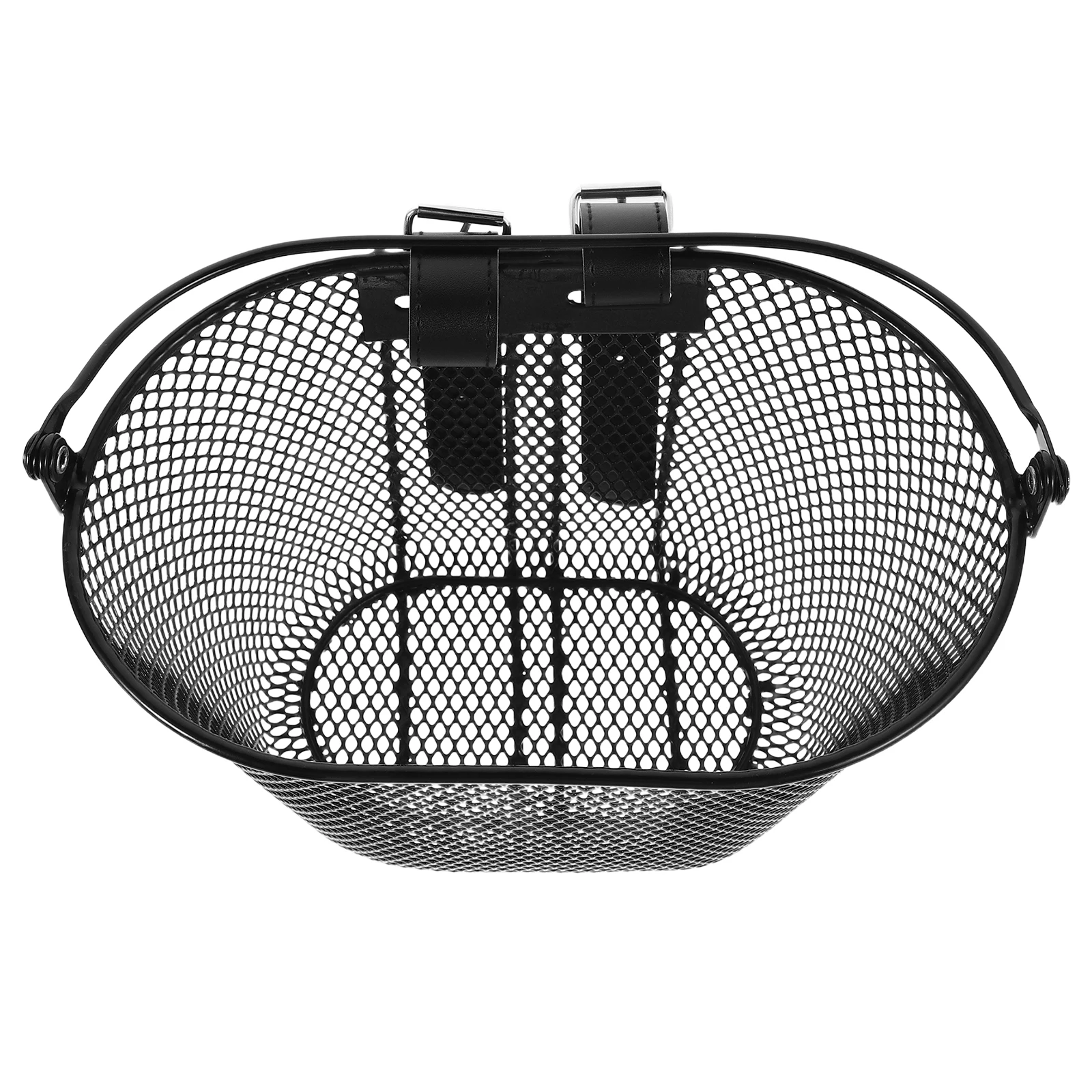 

Front Bike Basket Metal Durable Sturdy Load-Bearing Capacity Daily Shopping Short Trips Easy Installation Removal Convertible