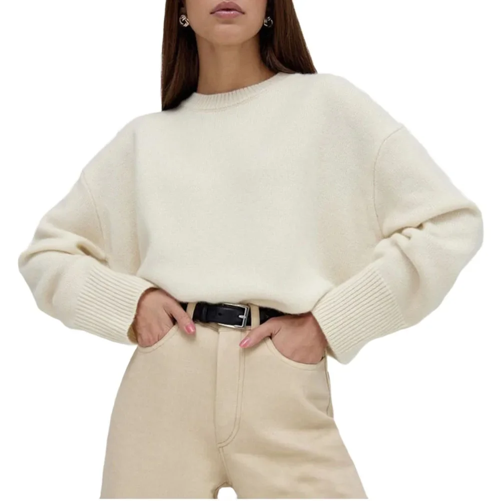 Casual Sweater Women Sweater Comfortable Fabric For Daily Wear For Holiday For Party Regular Length Daily Wear Inner Sweater