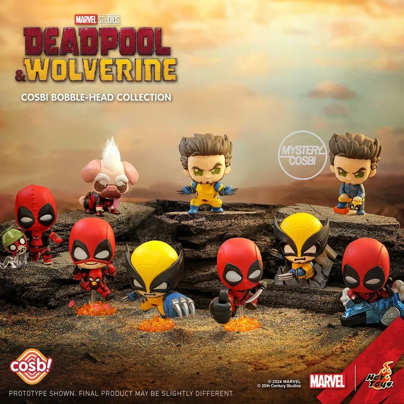 New Hot Toys Deadpool And Wolverine Cosbi Mini Dollcollectible Pvc Model Garage Kit Anime Peripheral Decoration Toy