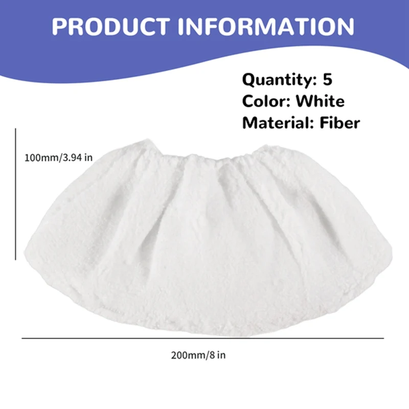 A01V-Microfiber Cover Set For Hand Nozzle Karcher Easyfix Steam Cleaner SC1, SC2, SC3, SC4, SC5