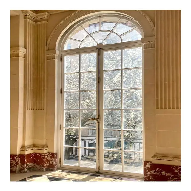 Smoke Proof Corrosion Resistant Kitchen French Door Excellent Workmanship French Hinged Doors High End Manual French Glass Doors 5
