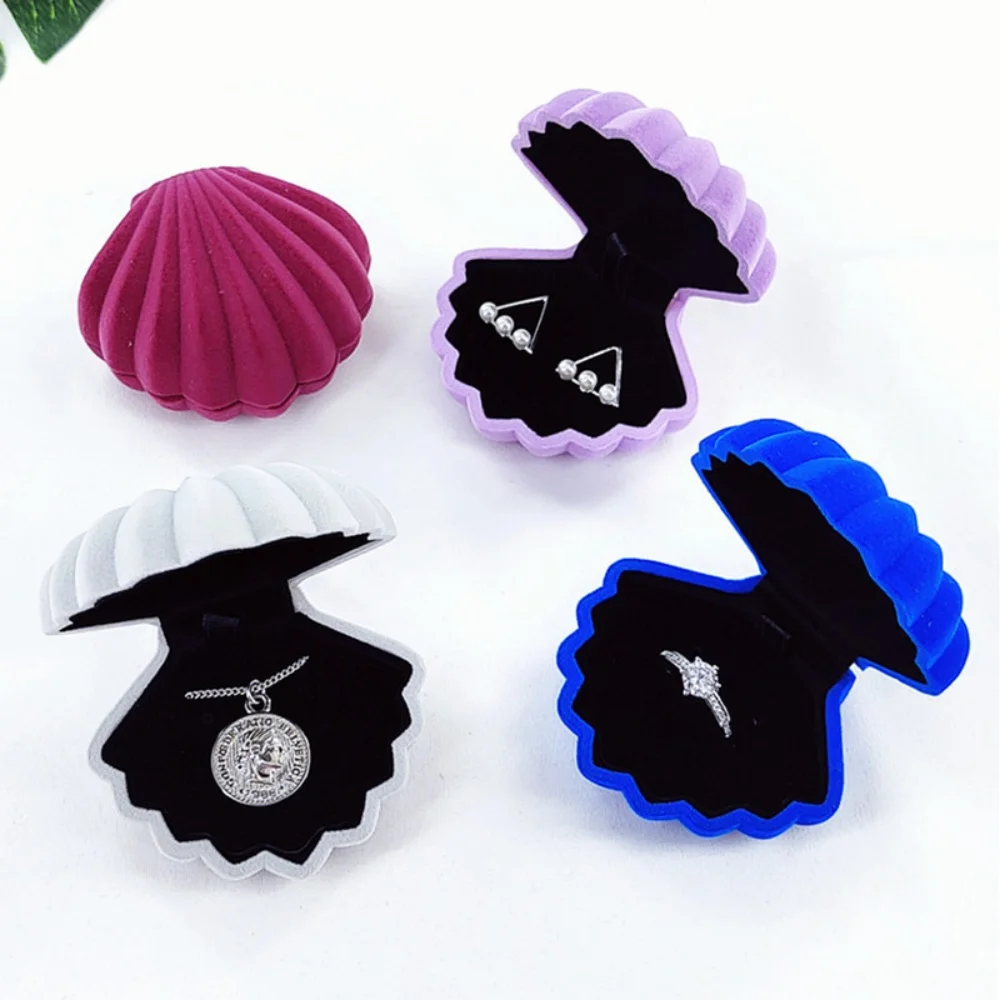 Velvet Jewelry Box Premium Earring Gift Case Holder Sturdy Necklace Organizer For Engagement Valentine'S Day Anniversaries