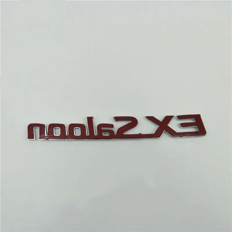 For Sunny B15 Ex Saloon Silver Chrome Emblems Logo Rear Trunk Nameplate EXsaloon