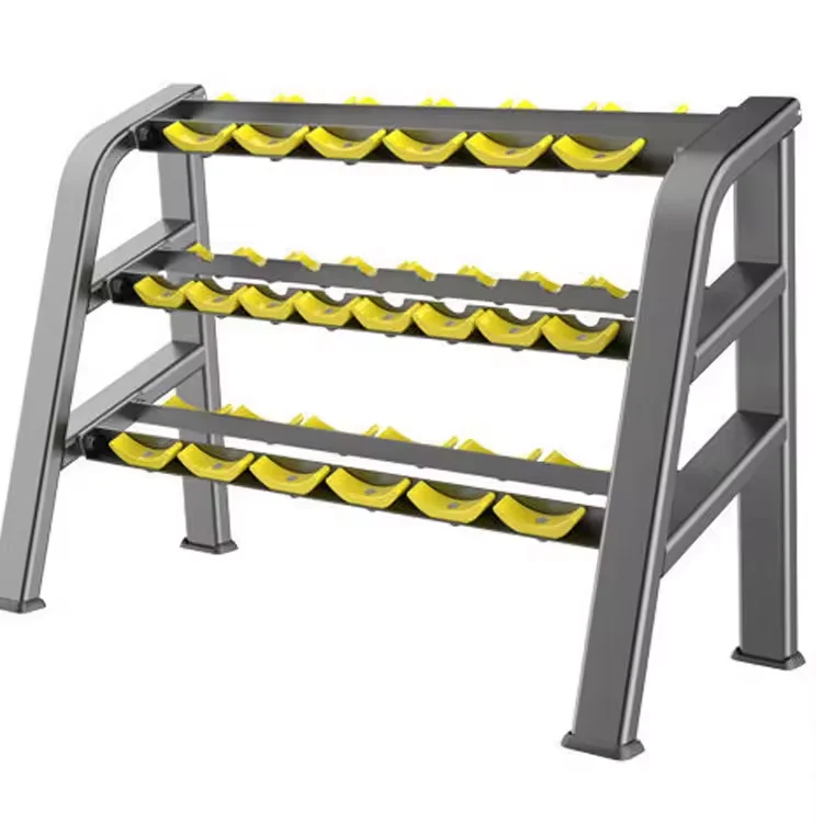 

YG-1050 Beauty Dumbbell Rack fitness equipment machine commercial gym equipment three-tier dumbbell rack