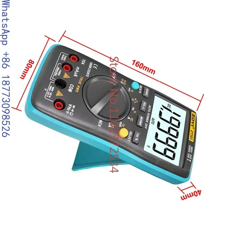 

ZT303 Полностью автоматический цифровой мультиметр Четыре и половины Высокоточный универсальный счетчик с защитой от горения Обслуживание электрика