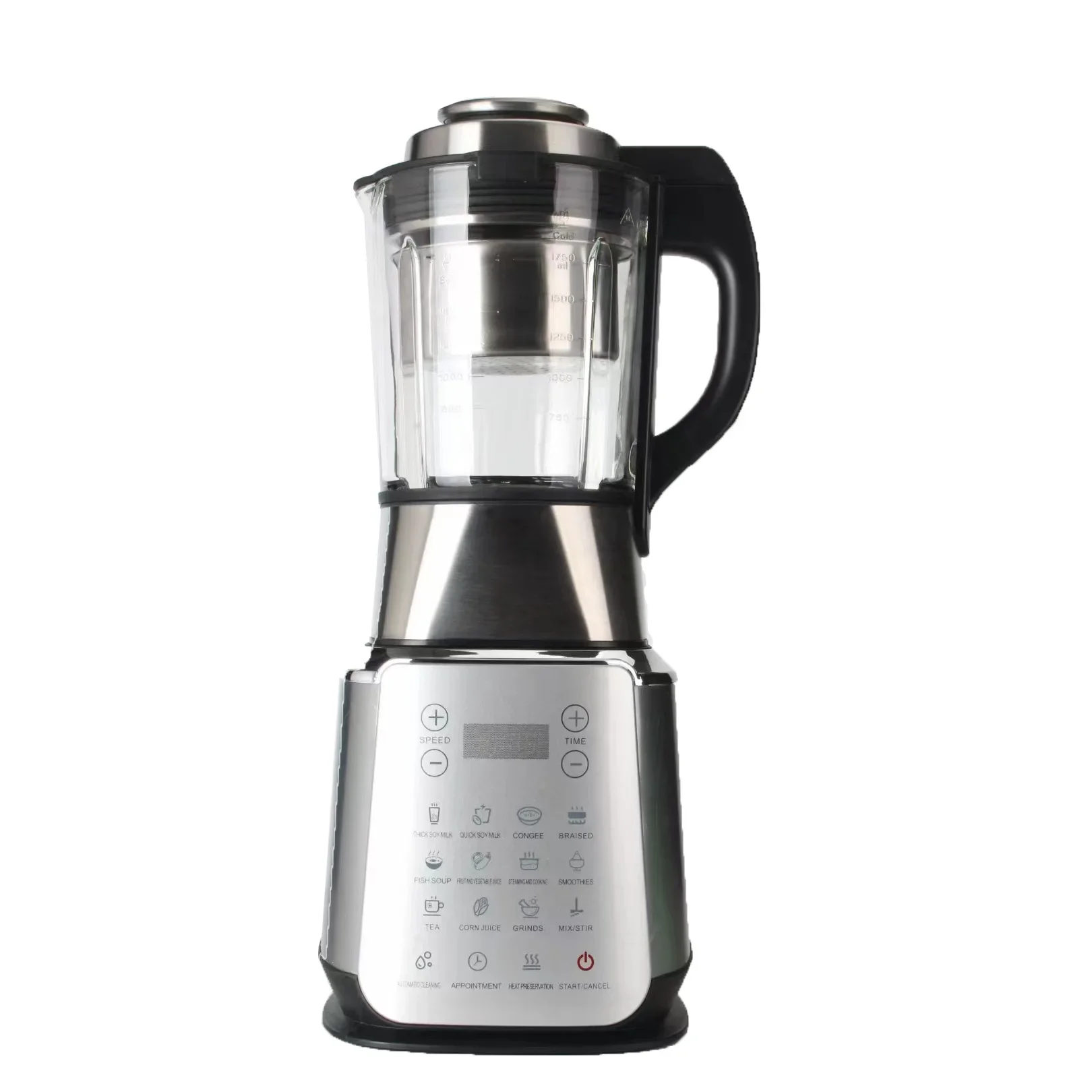 【Hot】800W Multi-function Blender with Glass Jar 1.75L Touch Screen Heavy Blender Powerful Blender for Home Use