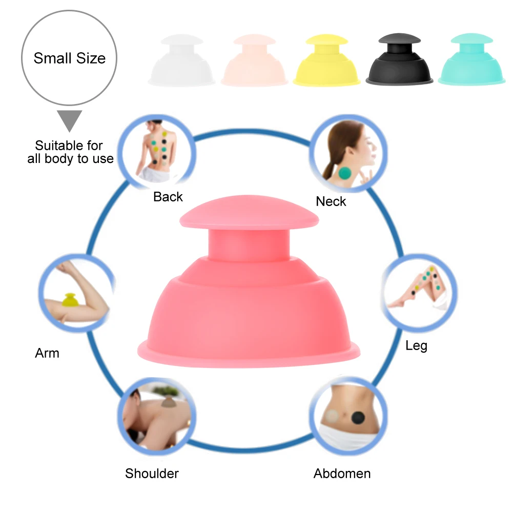 7 Types Silicone Moisture Absorber Anti Cellulite Vacuum Cupping Cup Massage Set Cupping Device Silicone Vacuum Cups