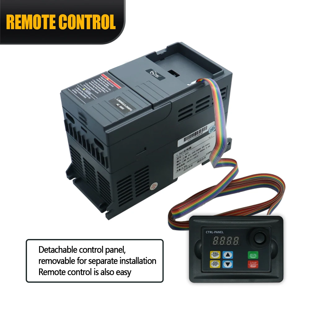 Convertisseur de fréquence HLTNC VFD, entrée monophasé à sortie, 3 phases 0,4 kw-5,5 kw, variateur de fréquence