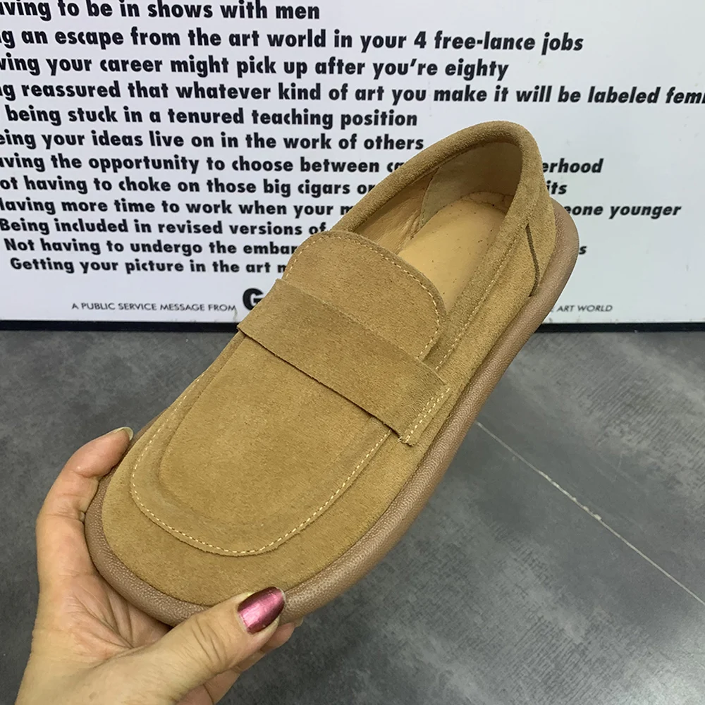 Fashion Women Flat Shoes Plus Size Casual Women Loafers Leather Women Mullers Designer Summer Female Shoes 2024