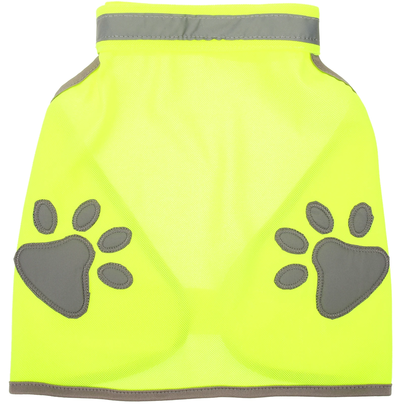 

Reflective Vest Safety Outdoor Pet Clothes Coat Vests Fluorescent Green M Size Dog Claw Pattern Breathable Tshirt Dog for Large