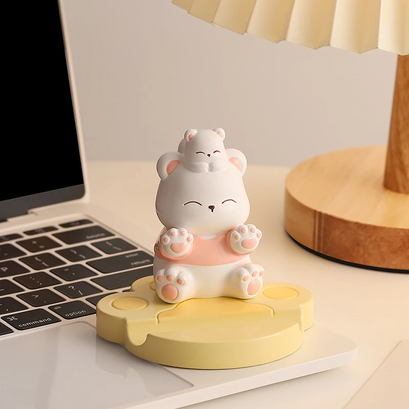 Cute Pet Desktop Small Decorative Items Phone Stand Home Decoration Crafts Small Ornaments Decorative Items Modern Petit Bijou