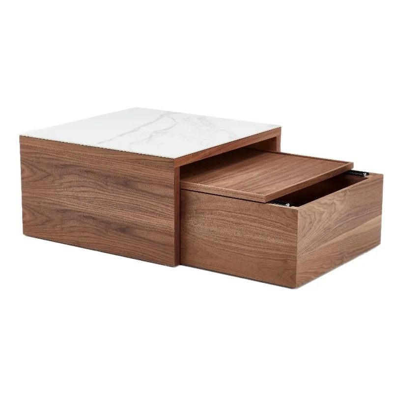 Light luxury table furniture movable small apartment simple living room home set table