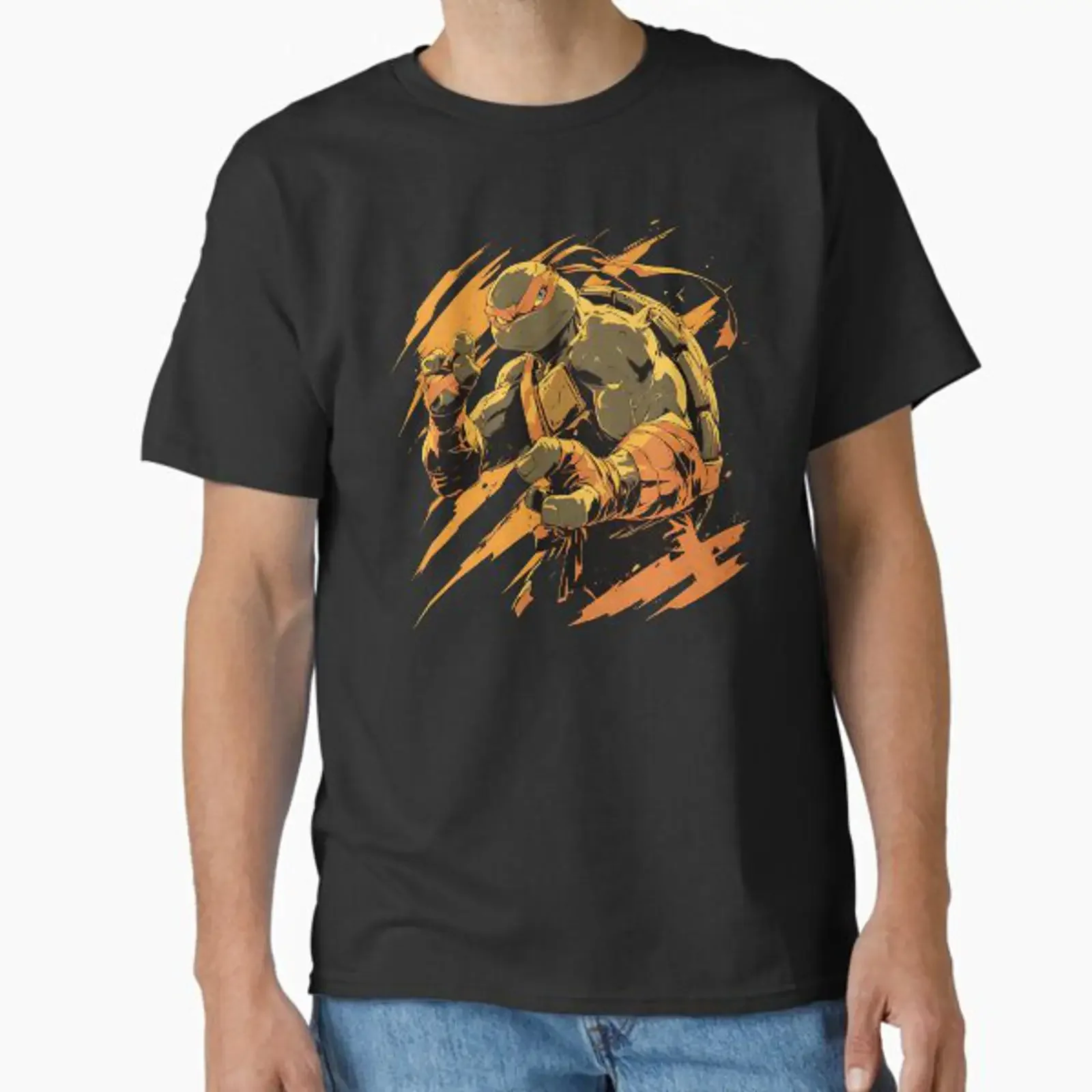 Michelangelo Classic T-Shirt Vintage Washed Homme Stretch-Mode Lässige, weiche, atmungsaktive Designerkleidung Leicht grafisch gestaltet