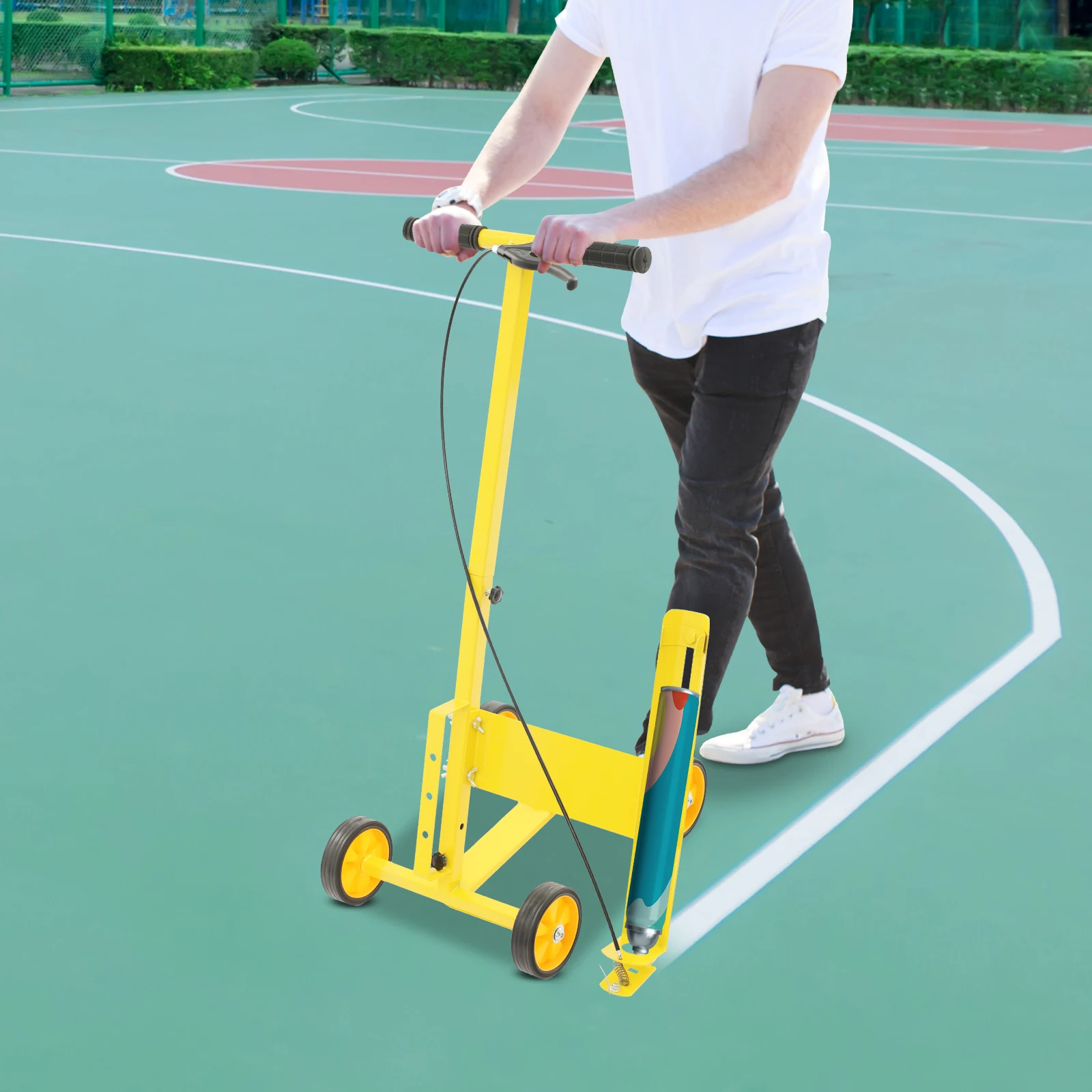 

Paint Striping Machine, Multi-Function Striping Line Marking Machine, can be used to draw court lines, warning lines