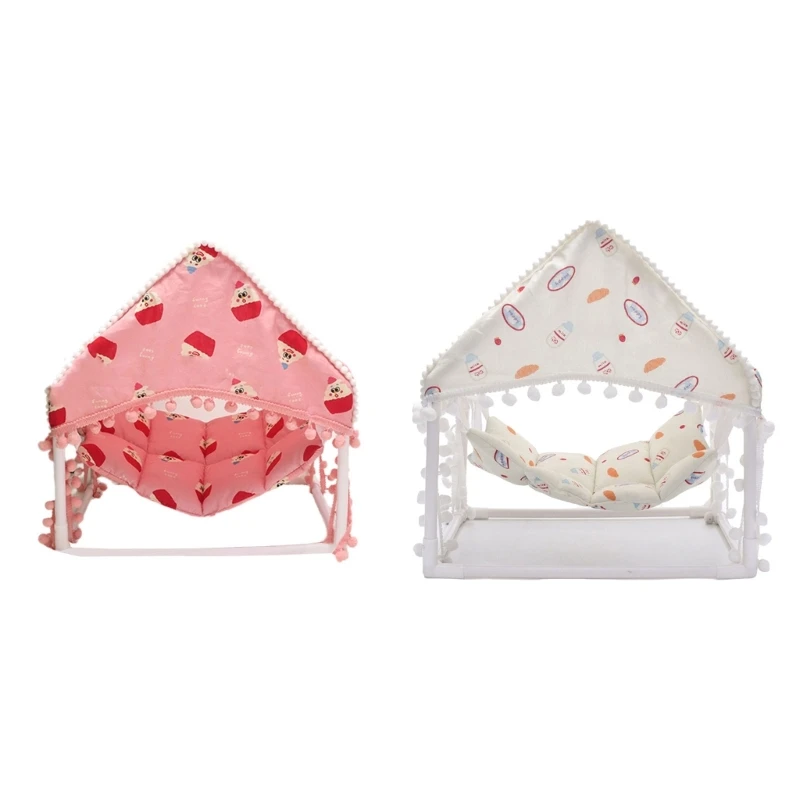 

Bunnies Ferrets Sleepingly Bed Durability Pet Hammock Stand Animal Print Hammock