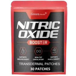 Nitric Oxide Booster Transdermal Patches, Performance Formula for Stamina & Endurance, 30 Patches One Month Supply