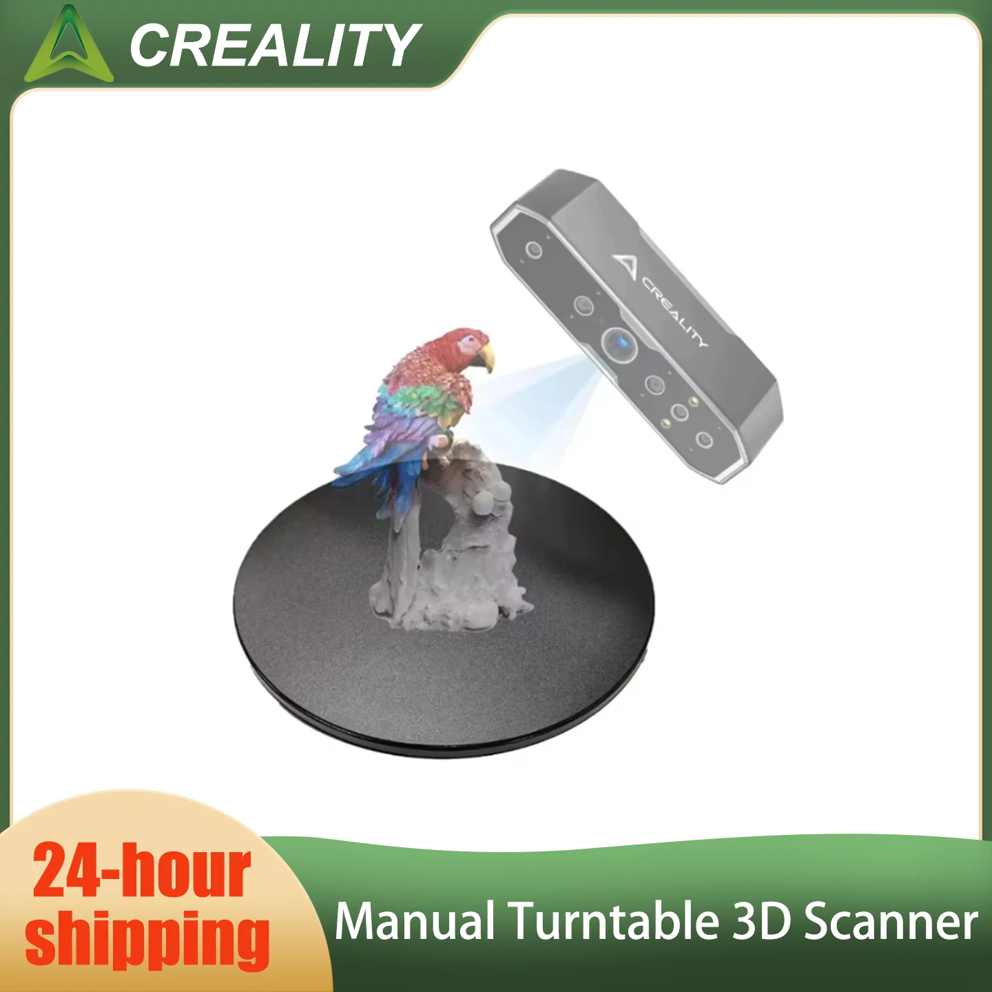 Creality Original 3D Scanner Manually Operated Turntable Kit For CR-Scan Otter /Raptor /Ferret 3D Scanner Parts Accessories