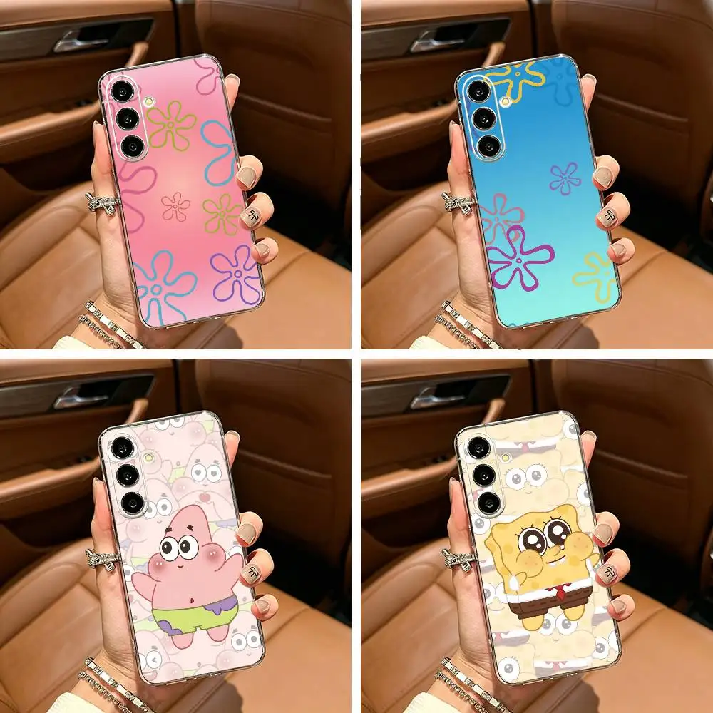 Comedy Animation- SpongeBob-S- SquarePants Phone Case For Samsung Galaxy A71,A70,A52,A51,A40,A30 Transparent Cover