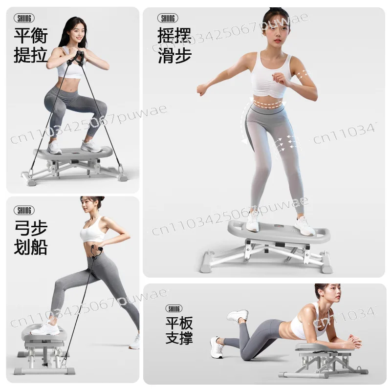 Waist twisting machine sliding machine 2-in-1 household fitness equipment weight loss shaping fat burning