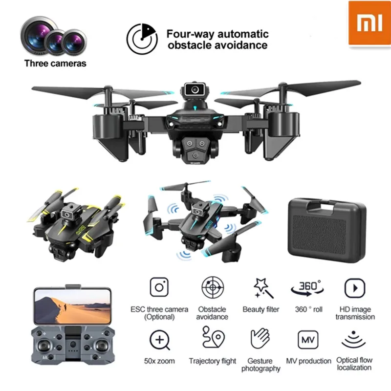 

XIAOMI KY605s GPS Drone with Camera 8K HD Three Camera Professional Aerial Photography Drone 360° Avoidance Dron Folding Quadcop