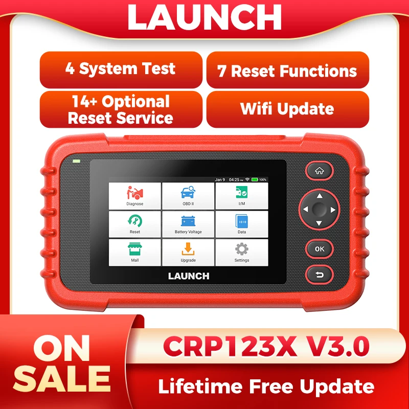 NEW CRP123X V3.0 LAUNCH Car Code Reader Automotive Scanner OBD2 Scan Tool Canfd Doip Lifetime Free Update
