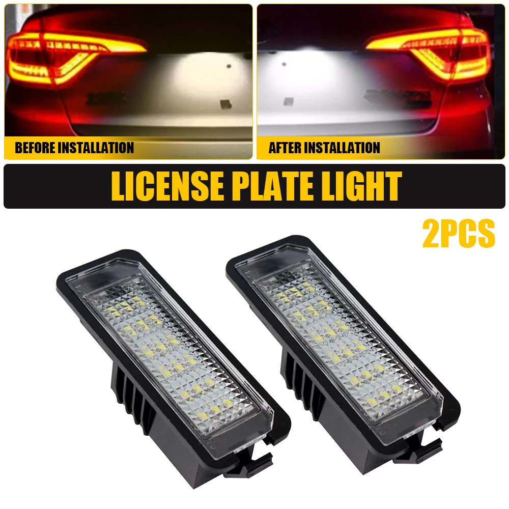 

2 шт. светодиодные фонари номерного знака с Canbus для VW New Beetle Golf GTI MK4 MK5 MK6 Eos Scirocco CC Polo Rabbit Phaeton Lupo