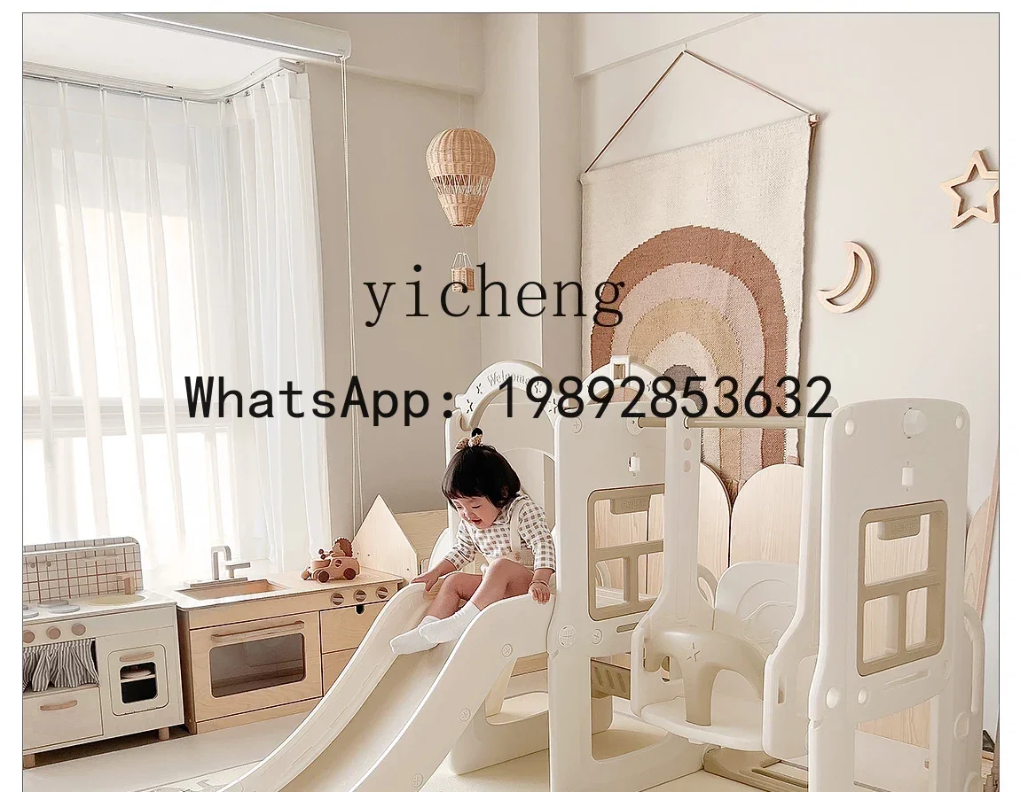 AD Baby Glijbaan Klimrek Indoor Home Baby Glijbaan Drie-in-één multifunctionele speeltuin