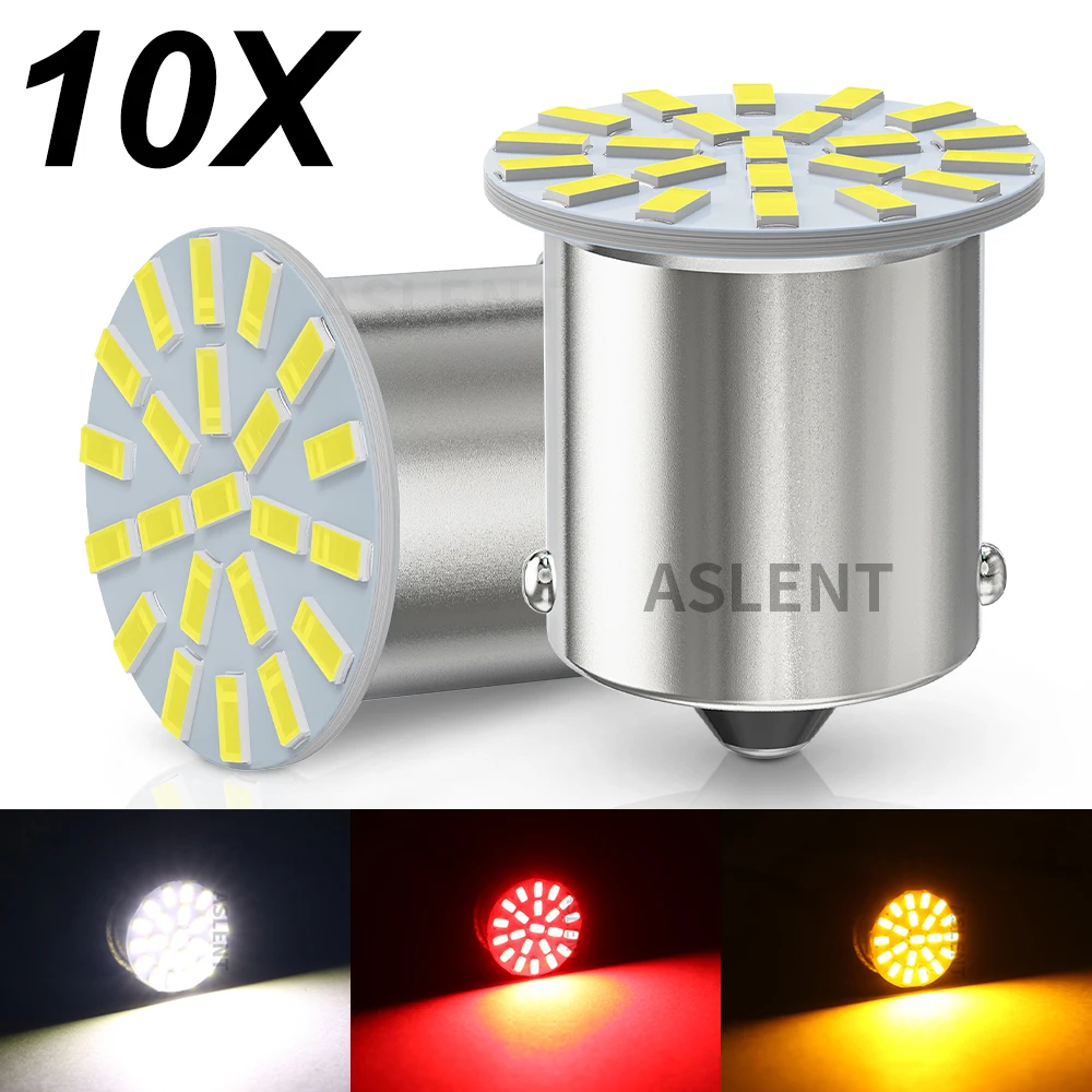 

10x 1156 BA15S P21W 1157 Bay15d BAU15S PY21W R5W R10W LED Bulb Turn Signal Light Car Reverse Back Brake Parking Daytime Lamp