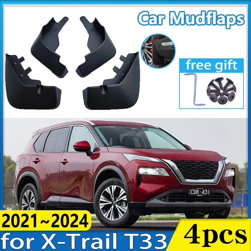 

for Nissan X-Trail T33 Rogue 2021 2022 2023 2024 Car Mudflaps Fender Front Wheel Mud Flap Guard Splash Mudguard Auto Accessories