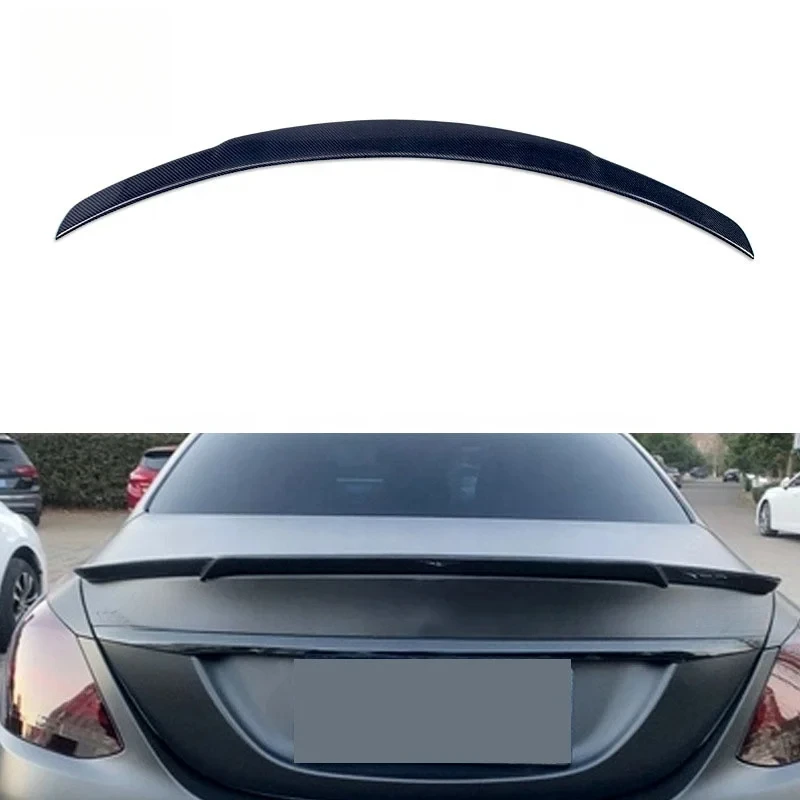 

High Quality Real Carbon Fiber Babos Style Rear Spoiler for C Class W205 2014-2021 Tail Wing Car Spoiler