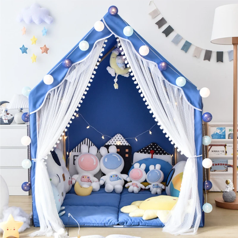 ポータブルキッズプレイハウス 快適で通気性のある子供用テント キッズゲームプレイハウス 室内屋外用おもちゃテント プリンセスハウス