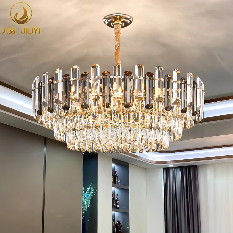 

modern style light luxury crystal living room chandelier Modern master bedroom dining room lighting indoor decor home decor