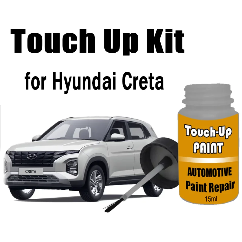 

Car Touch-Up Paint Kit (with brush) for Hyundai Creta Paint Scratch Remover Car Paint Care Accessories