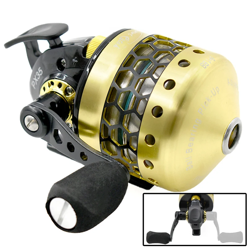 PX35CNC Stainless Steel Fishing Reel Outdoor Slingshot Fish Shooting Accessories Hunting Fishing Accessories Wrist Fishing Reels