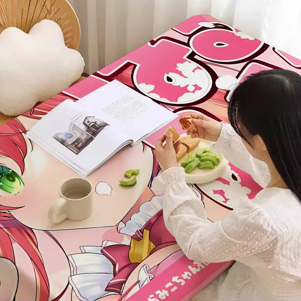 Hololive Sakura M-miko Waterproof Rectangle Tablecloth Fiesta Home Decor Dining Room Decor Reusable Table Cover Party Supplies