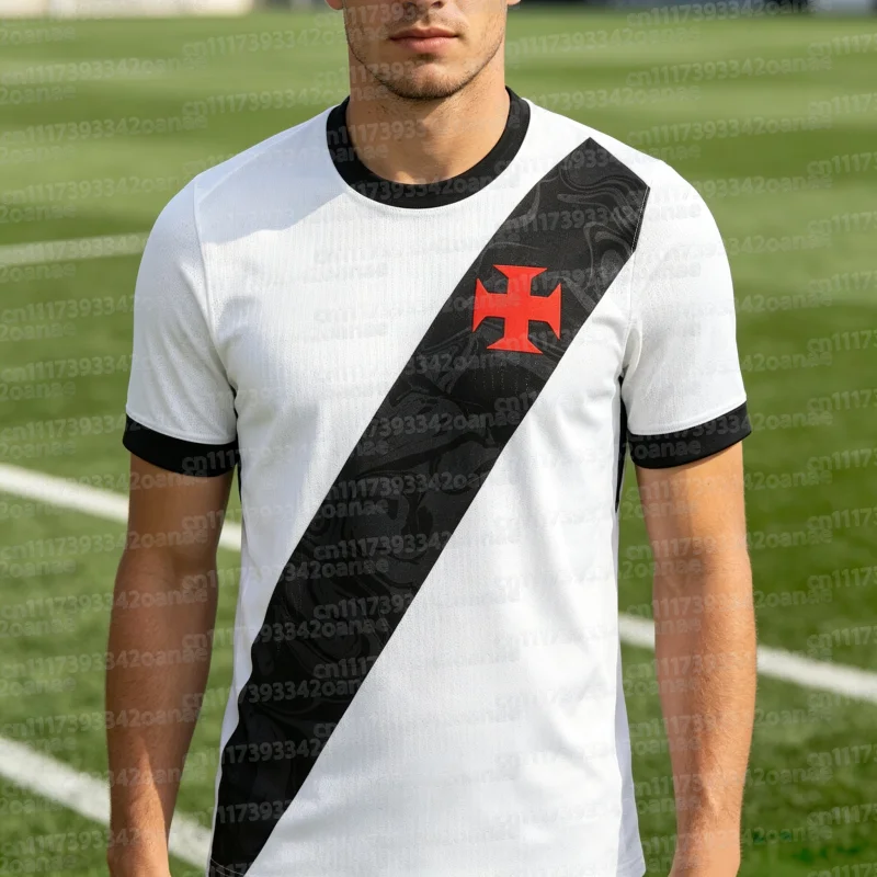 202627 Season Vasco Da Gama Unisex Football Jersey Breathable 3D Print Shirt Men Summer Sport Quick Drying Jersey FamilyMatching