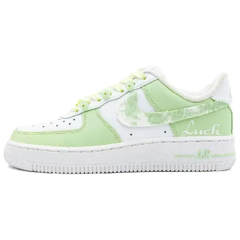 【Customize】Nike Air Force 1 Skateboarding Shoes Women's Low-top Green Sneakers shoes DD8959-100