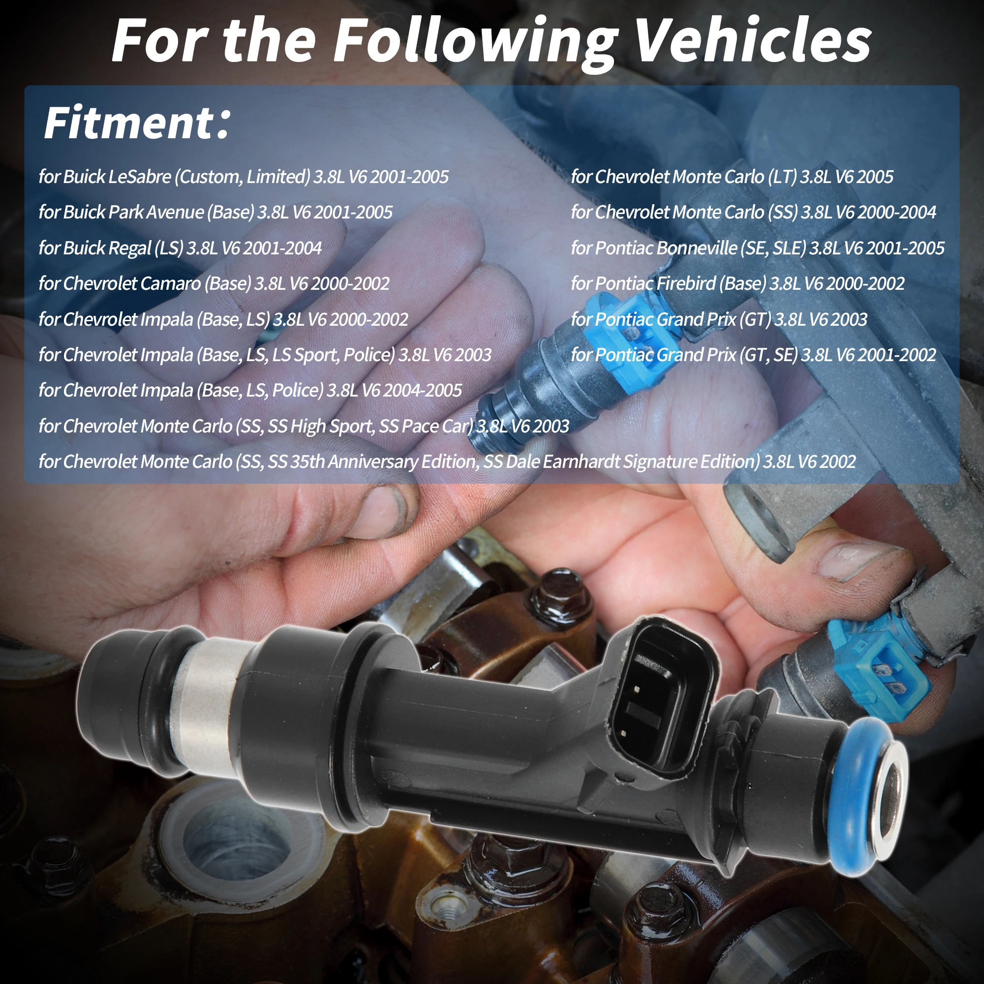 

UXCELL 1 шт. No 25323972/25323971 Топливная форсунка для Buick LeSabre 3.8L V6 2001-2005 гг.