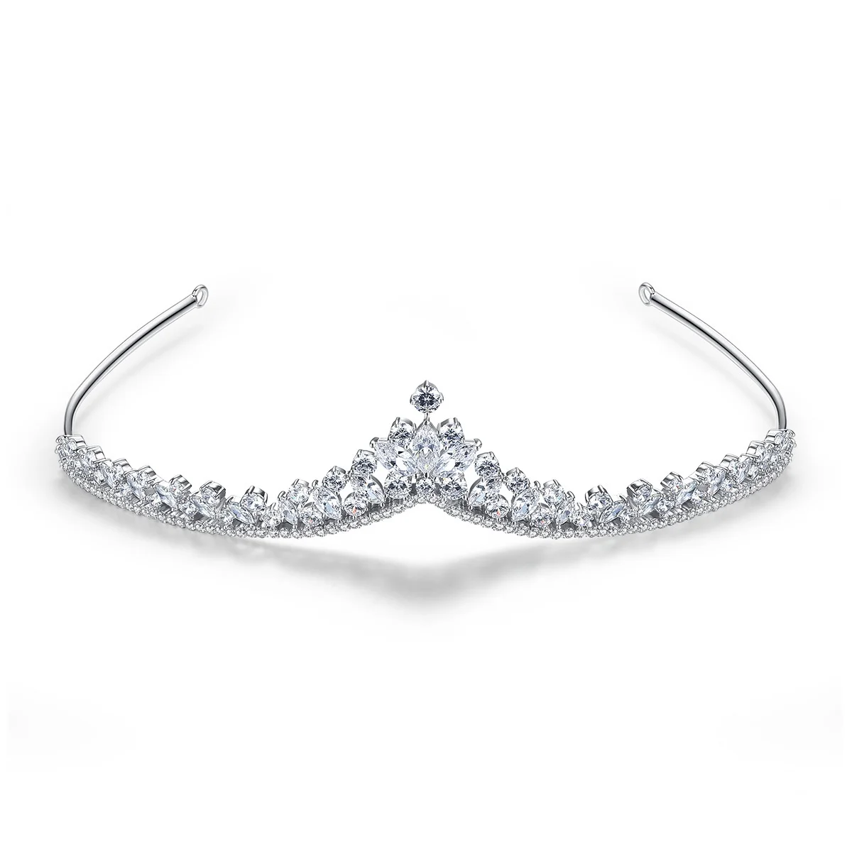 

Princess Bridal Tiaras Crowns For Wedding Headpiece Cubic Zirconia Bride Headbands Crown For Women Girl Party Prom Headdress