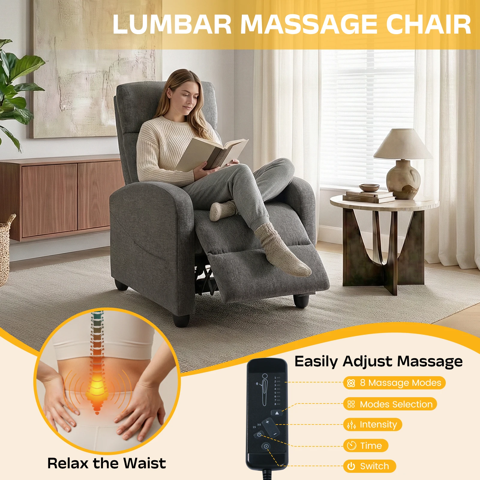 MCQ Living Room Recliner Sofa - огляд і ціна Home Cinema Furniture