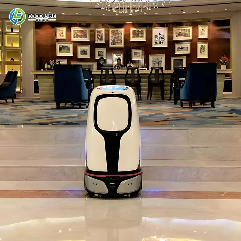 Custom Welcome Robot Intelligent AI Reception Talking Service Robot Smart Hotel Restaurant Customer Guide Device